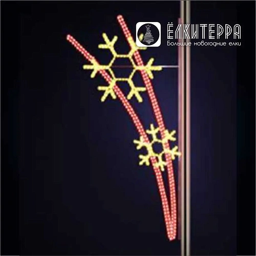 Светодиодная консоль  Снежинки СК 004